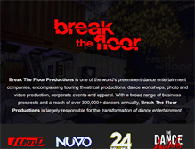 Tablet Screenshot of breakthefloor.com